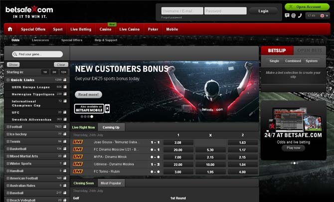 Betsafe Screenshot